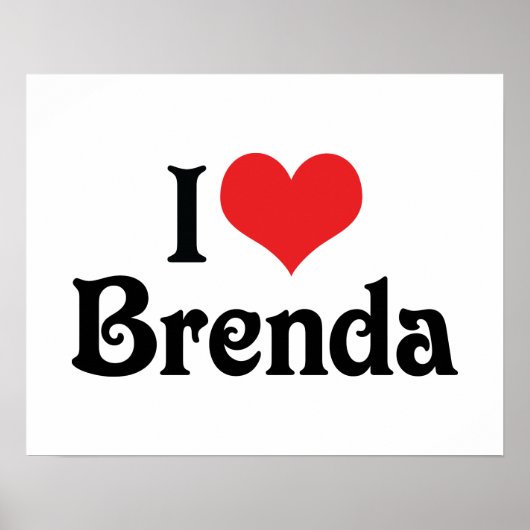 Poster I Love Brenda (Devant)
