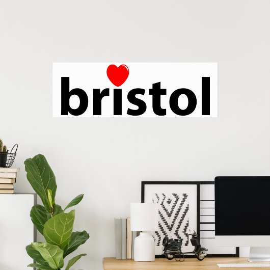 Poster I love Bristol (Bureau à domicile)