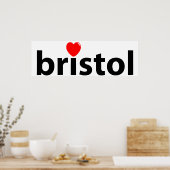 Poster I love Bristol (Cuisine)