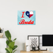 Poster I Love Buda, Texas (Bureau à domicile)