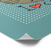Poster "I love cats for walls" (Coin)