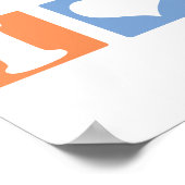 Poster I Love (Coeur) Pi (Coin)