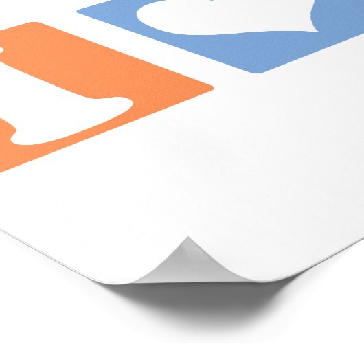 Poster I Love (Coeur) Pi (Coin)