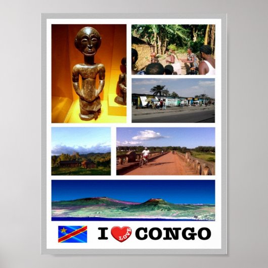 Poster I LOVE - Congo - (Devant)