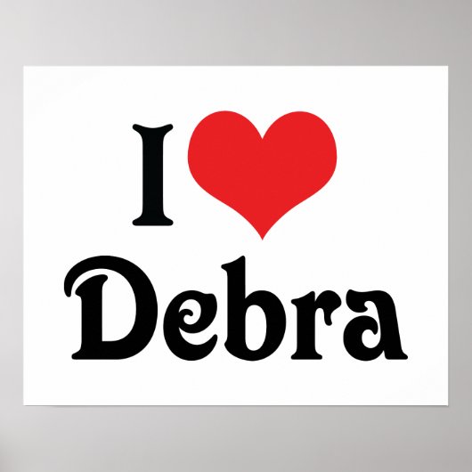 Poster I Love Debra (Devant)