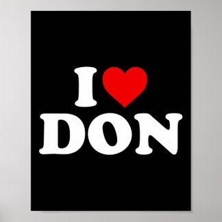 Poster I Love Don - Coeur