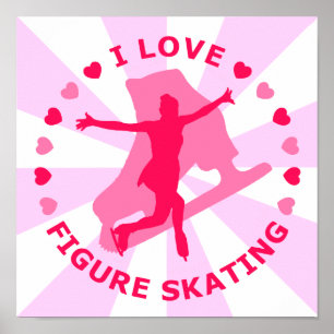 Poster I Love Figure Patinage