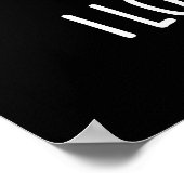 Poster I Love Fry-Days Funny French Fries Pun Dark BG (Coin)