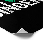 Poster I Love Gingers Redhead Shamrock Clover St. Patrick (Coin)