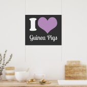 Poster I Love Guinea Pigs (Cuisine)