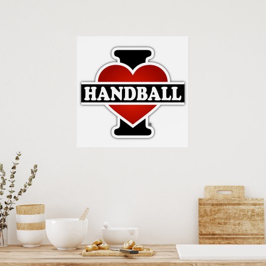 Poster I Love Handball (Cuisine)