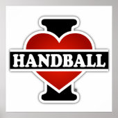 Poster I Love Handball (Devant)