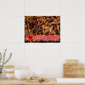 Poster I Love (Heart) Fried Grasshopper (Cuisine)
