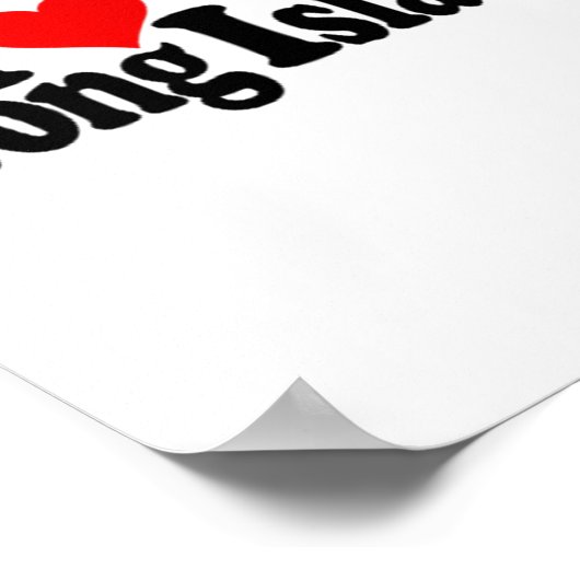 Poster I Love Heart Long Island _1 (Coin)