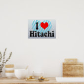 Poster I Love Hitachi, Japon (Cuisine)