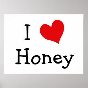 Poster I Love Honey