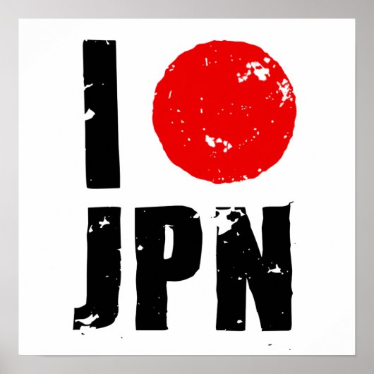 Poster I Love Japan (I Love JPN) (Devant)