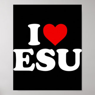 Poster I Love Jesus - Coeur T-ShirtDispose d'un coeur rou