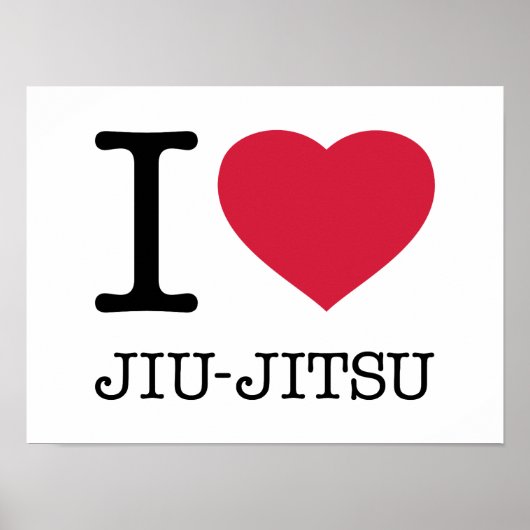 POSTER I LOVE JIU JITSU (Devant)