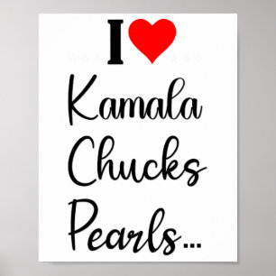 Poster I Love Kamala Cute Chaussures For President Electi