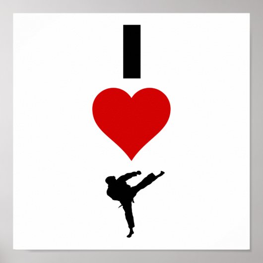 Poster I Love Karate (Vertical) (Devant)