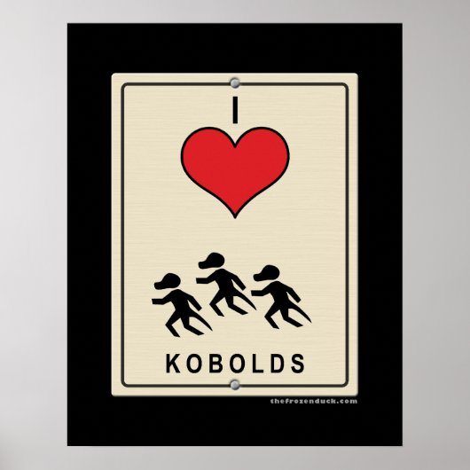 Poster I Love Kobolds (Devant)