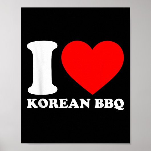 Poster I Love Korean Bbq (Devant)