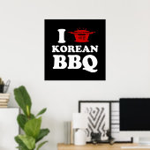 Poster I Love Korean BBQ (고 기 구 이) (Bureau à domicile)
