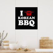 Poster I Love Korean BBQ (고 기 구 이) (Cuisine)