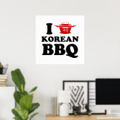 Poster I Love Korean BBQ (고 기 구 이) (Bureau à domicile)