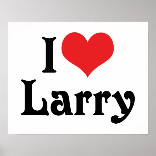 Poster I Love Larry (Devant)