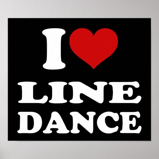 Poster I Love Line Dance (Devant)