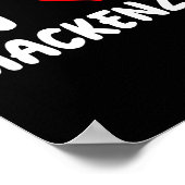 Poster I Love Mackenzie - Heart - Name  (Coin)