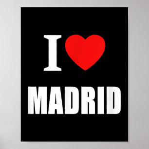 Poster I Love Madrid Espagne Espana Sunshine Espagne été