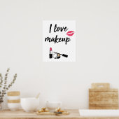 Poster I Love makeup (Cuisine)