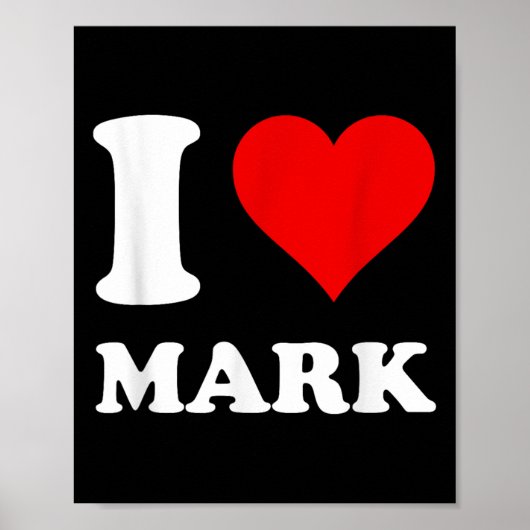 Poster I Love Mark (Devant)