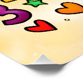 Poster I Love Maths Cute Calculator Design (Coin)