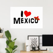 Poster I Love Mexico (Bureau à domicile)