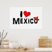 Poster I Love Mexico (Cuisine)