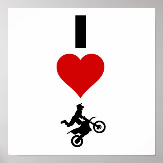 Poster I Love Motocross (Vertical) (Devant)