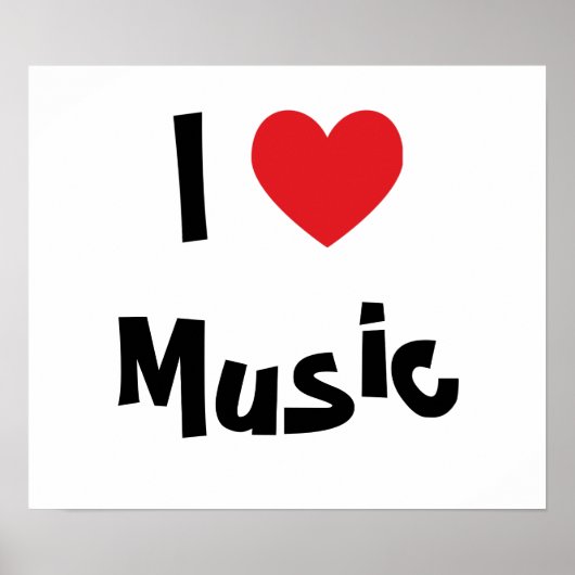 Poster I Love Music (Devant)