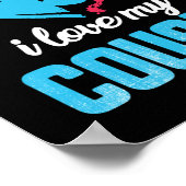 Poster I Love My Cousin Love Heart Autism (Coin)