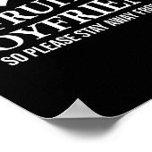 Poster I Love My Fruity Boyfriend Funny Girlfriend Humor  (Coin)