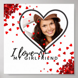 Poster I Love My Girlfriend PHOTO Don Coeur personnalisé