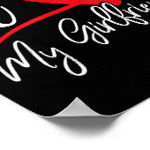 Poster I Love My Girlfriend Red Heart Couples Valentines  (Coin)