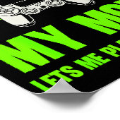 Poster I Love My Mom Gamer Gaming Teen Boys Video Game Co (Coin)