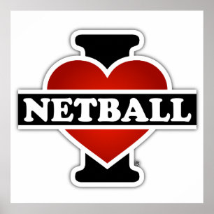 Poster I Love Netball