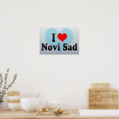 Poster I Love Novi Sad, Serbie (Cuisine)