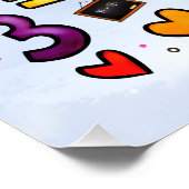 Poster I Love Numbers Cute Calculator Math Design (Coin)