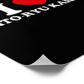 Poster I Love O-ryu Karate  (Coin)